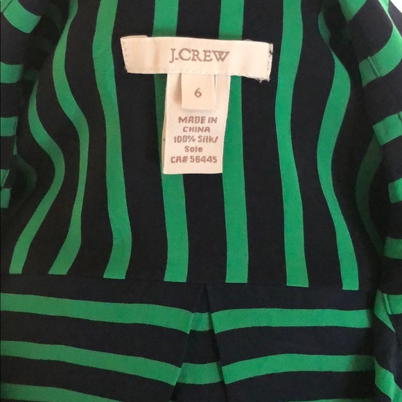 J. Crew Silk Striped Shirt Size 6 - Picture 7 of 7